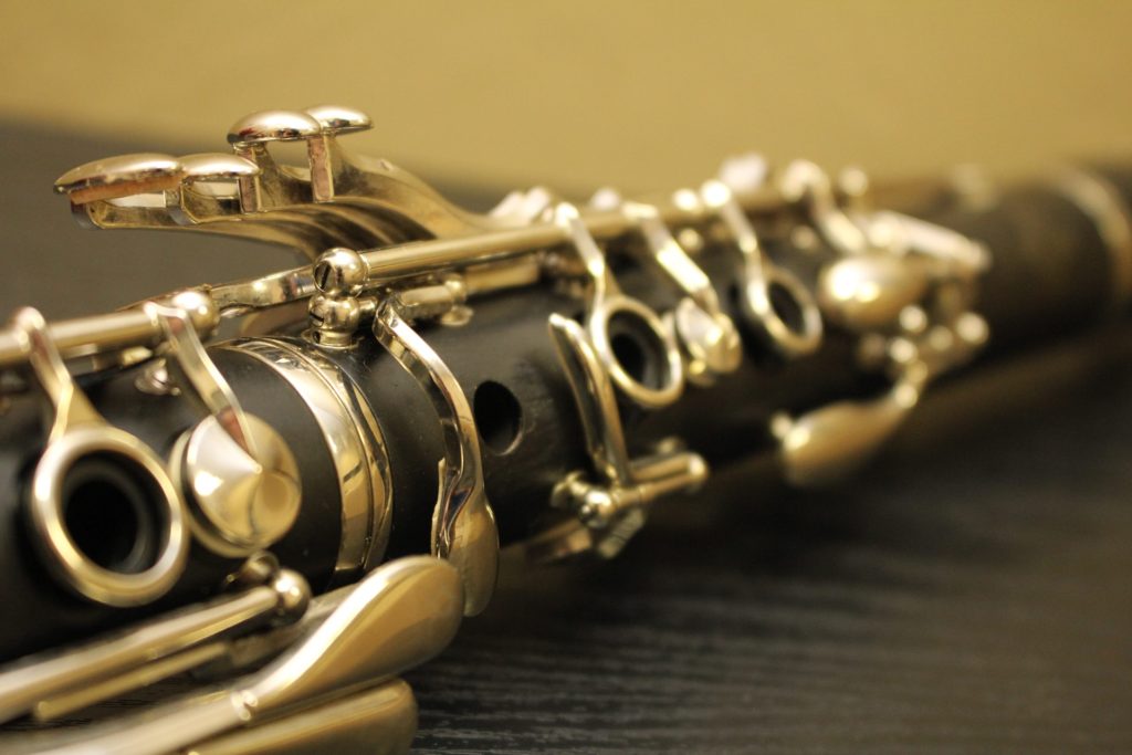 A closeup of a clarinet, representing a music teacher held liable for historical sexual abuse of a student