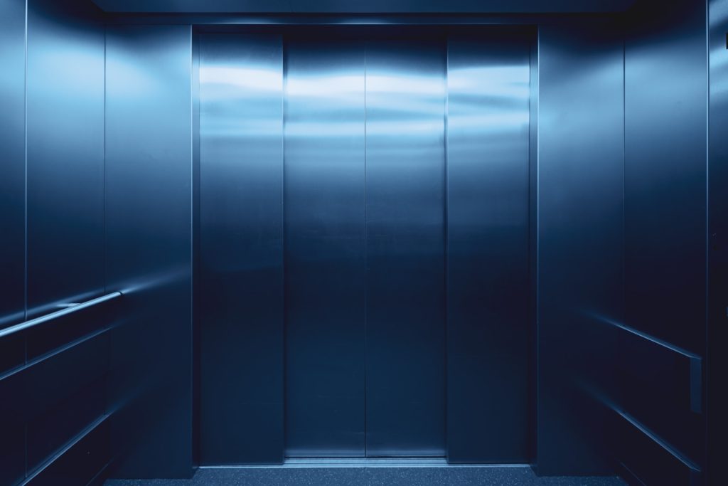elevator doors closed