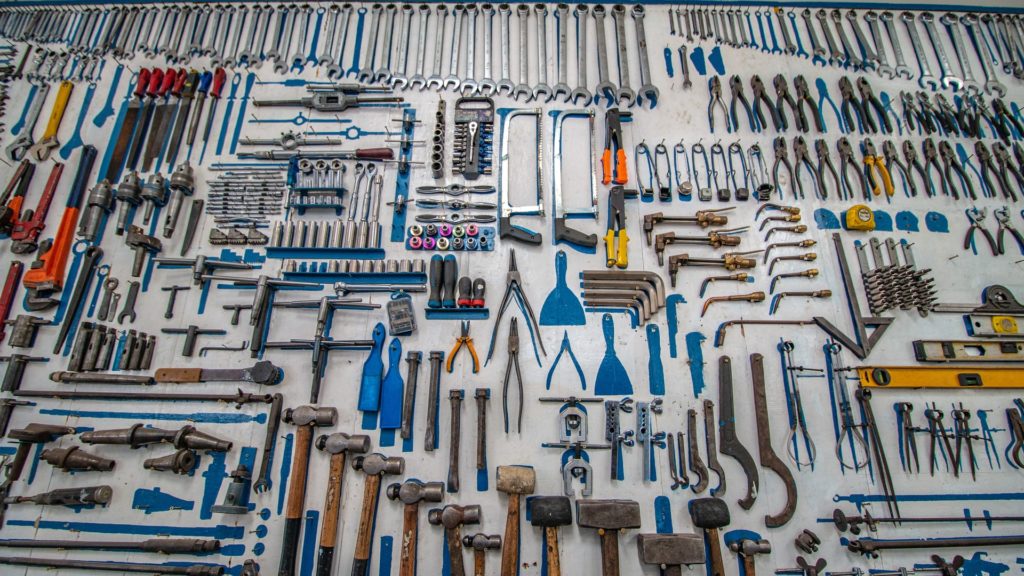 selection of tools